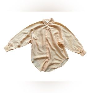 Vintage Silk Creamsicle Blouse